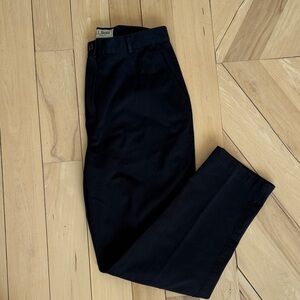 L.L. Bean Hight Waisted Pleated Black Trousers